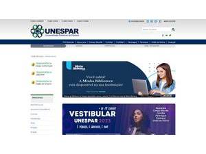 Paraná State University's Website Screenshot