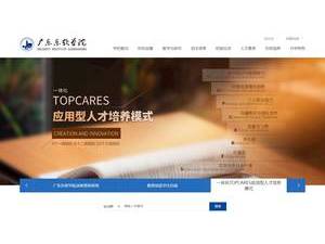 广东东软学院's Website Screenshot