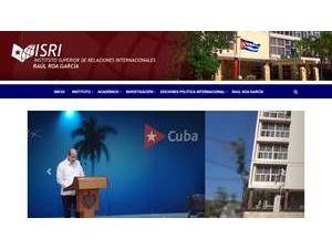 Higher Institute of International Relations Raúl Roa García's Website Screenshot