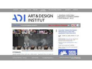 Art and Design Institut's Website Screenshot