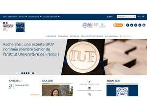 University of Picardie Jules Verne's Website Screenshot