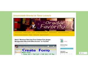 Oriental University of Timor East's Website Screenshot