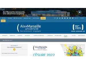 Aix-Marseille University's Website Screenshot