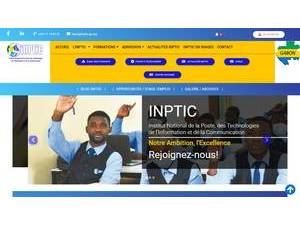 Institut National de la Poste des Technologies de l'Information et de la Communication's Website Screenshot