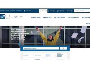 University of Technology of Troyes's Website Screenshot