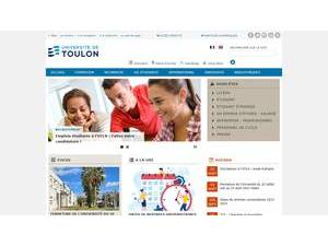 University of Toulon's Website Screenshot