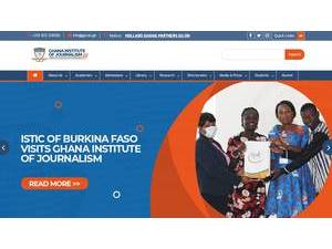Ghana Institute of Journalism's Website Screenshot