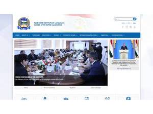 Tajik Institute of Languages's Website Screenshot