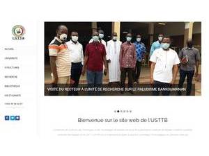 University of Science and Technology of Bamako's Website Screenshot