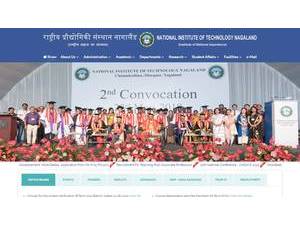 National Institute of Technology, Nagaland's Website Screenshot