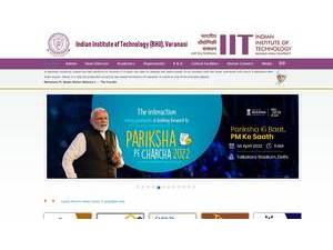 भारतीय प्रौद्योगिकी संस्थान(का.हि.वि.),वाराणसी's Website Screenshot