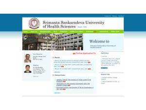 Srimanta Sankaradeva University of Health Sciences's Website Screenshot