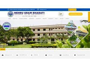 Nehru Gram Bharati Vishwavidyalaya's Website Screenshot