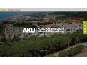 Al-Kafaàt University's Website Screenshot