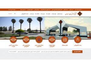 Higher Education Complex of Saravan's Website Screenshot
