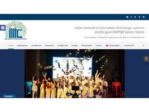 भारतीय सूचना प्रौद्योगिकी संस्थान, लखनऊ's Website Screenshot
