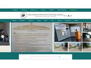Indian Institute of Information Technology, Vadodara's Website Screenshot