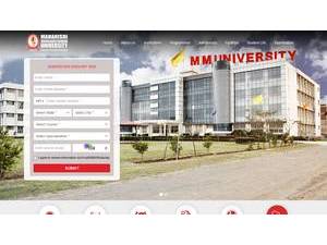 Maharishi Markandeshwar University, Sadopur's Website Screenshot