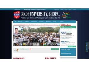आर॰ के॰ डी॰ ऍफ़॰ विश्वविद्यालय's Website Screenshot