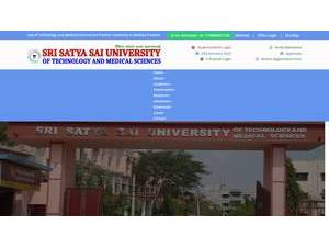 Sri Satya Sai University of Technology and Medical Sciences's Website Screenshot