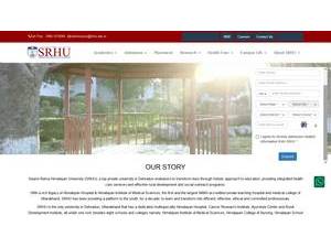 Swami Rama Himalayan University's Website Screenshot