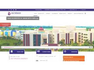 Uka Tarsadia University's Website Screenshot