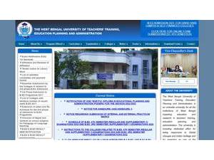 West Bengal University of Teachers' Training, Education Planning and Administration's Website Screenshot