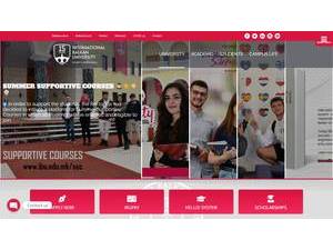 International Balkan University's Website Screenshot