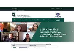 Center for Research and Teaching in Economics's Website Screenshot