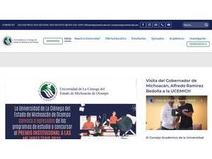 University of the Wetland of the State of Michoacan de Ocampo's Website Screenshot
