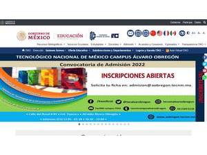Álvaro Obregón Institute of Technology's Website Screenshot