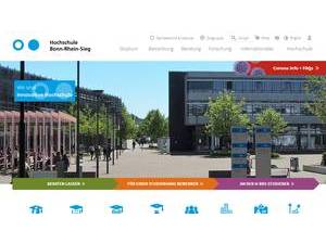 Bonn-Rhein-Sieg University of Applied Sciences's Website Screenshot