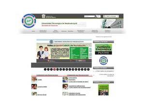 Technological University of Nezahualcoyotl's Website Screenshot