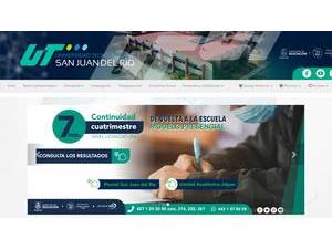 Technological University of San Juan del Rio's Website Screenshot