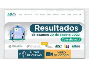 Technological University of Tehuacan's Website Screenshot