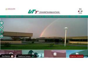 Technological University of Torreón's Website Screenshot