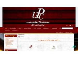 Polytechnic University of Cuencamé's Website Screenshot