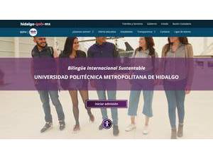 Metropolitan Polytechnic University of Hidalgo's Website Screenshot