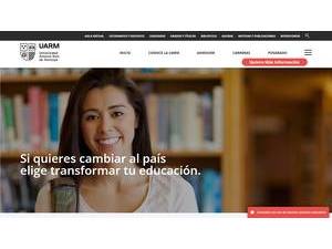 Antonio Ruiz de Montoya University's Website Screenshot