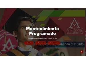 Universidad Peruana de las Américas's Website Screenshot