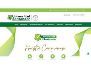 Universidad Santander's Website Screenshot