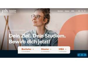 SRH Hochschule Heidelberg's Website Screenshot
