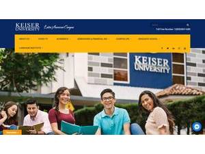 Keiser University Latin American Campus's Website Screenshot