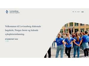 Lovisenberg diakonale høgskole's Website Screenshot