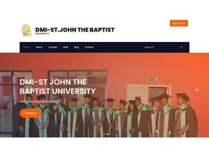 St. John the Baptist University's Website Screenshot