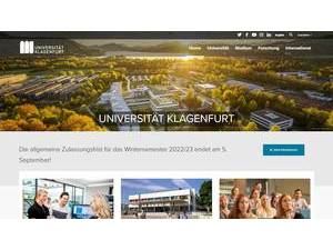 Alpen-Adria-Universität Klagenfurt's Website Screenshot