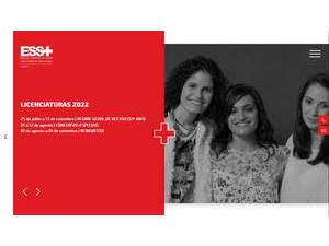Higher School of Health of the Portuguese Red Cross's Website Screenshot