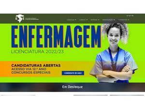São Francisco das Misericórdias Higher School of Nursing's Website Screenshot