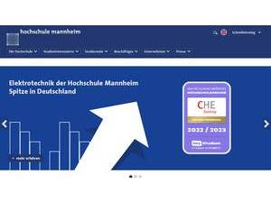 Mannheim University of Applied Sciences's Website Screenshot