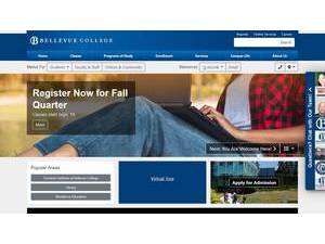 Bellevue College's Website Screenshot